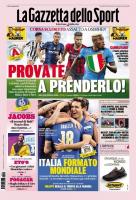 意甲今日头版：意大利开启世界杯模式 米兰双雄争贝洛蒂 